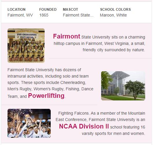 Fairmont State University History