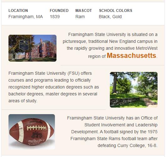 Framingham State College History