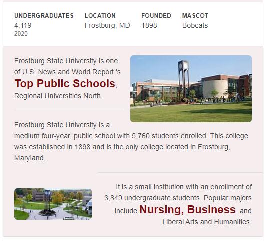 Frostburg State University History