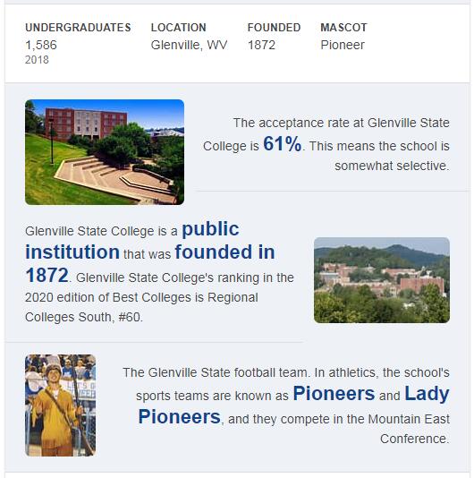 Glenville State College History