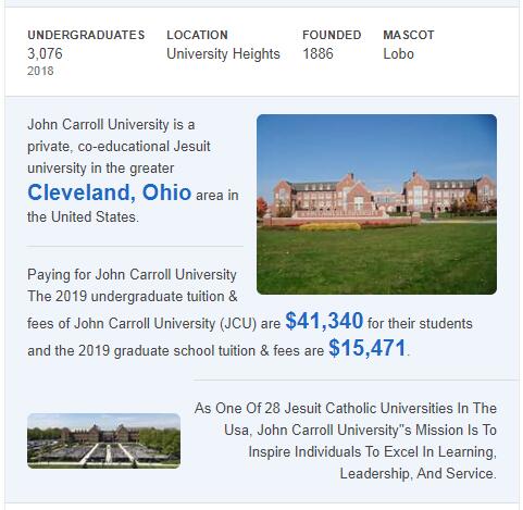 John Carroll University History