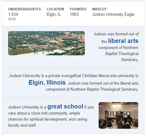 Judson University History