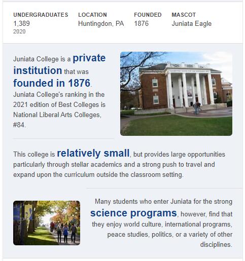 Juniata College History