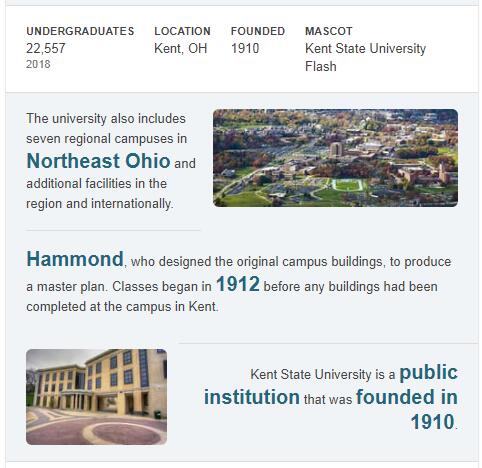 Kent State University History