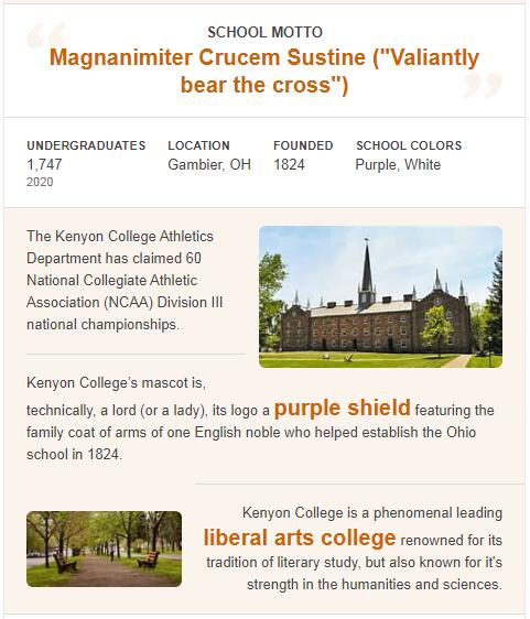 Kenyon College History