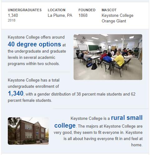 Keystone College History