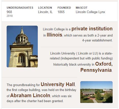 Lincoln College History