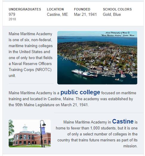 Maine Maritime Academy History