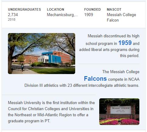 Messiah College History