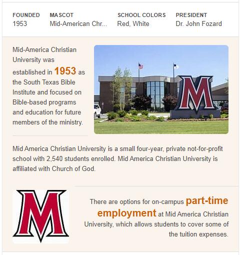 Mid-America Christian University History