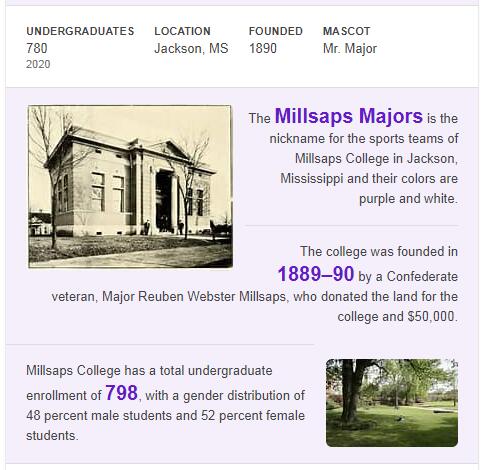 Millsaps College History