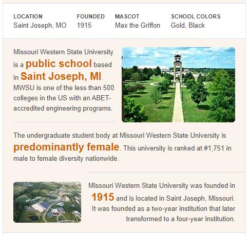 Missouri Western State University History