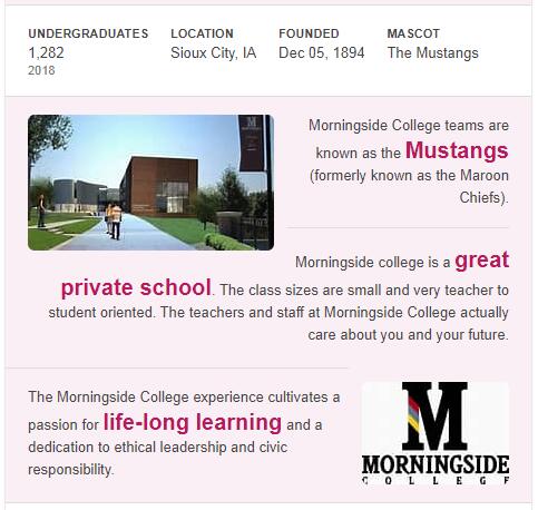 Morningside College History