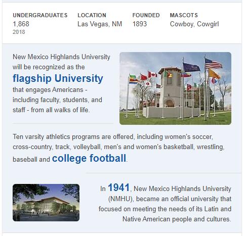 New Mexico Highlands University History