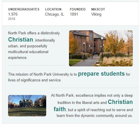 North Park University History