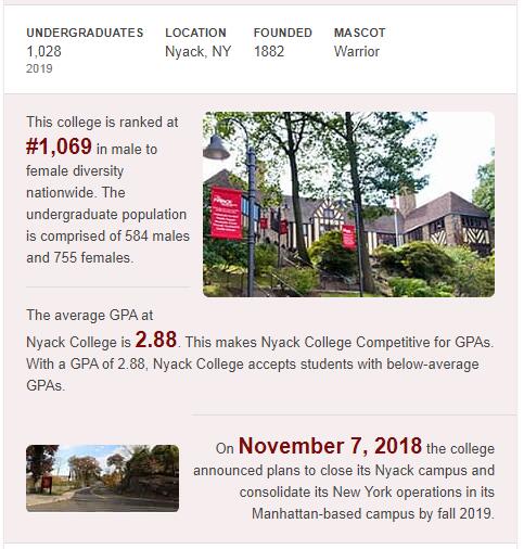 Nyack College History