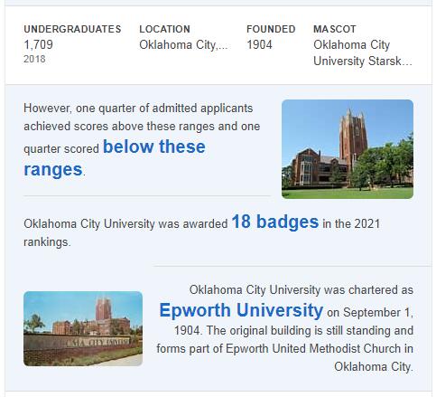 Oklahoma City University History