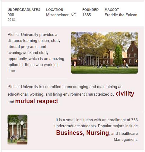 Pfeiffer University History