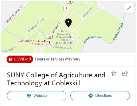 SUNY College of Agriculture and Technology-Cobleskill History