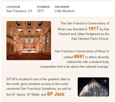 San Francisco Conservatory of Music History