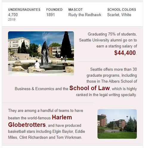 Seattle University History