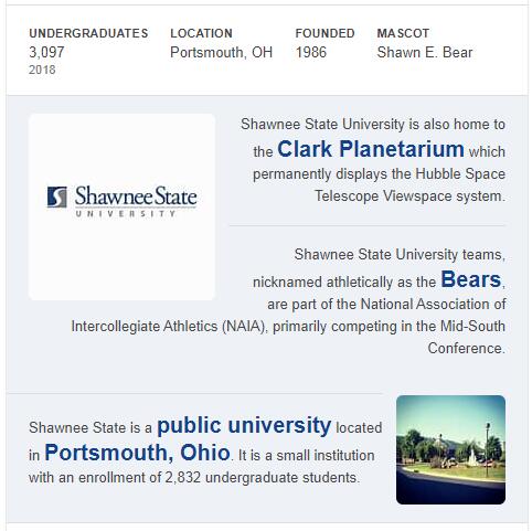 Shawnee State University History