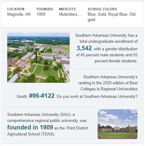 Southern Arkansas University History