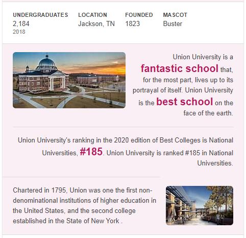 Union University History