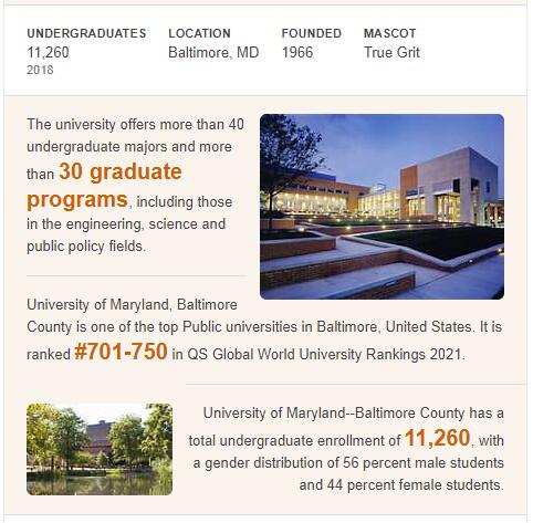 University of Maryland-Baltimore County History