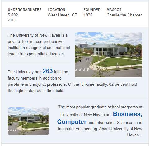 University of New Haven History