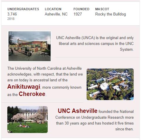 University of North Carolina-Asheville History