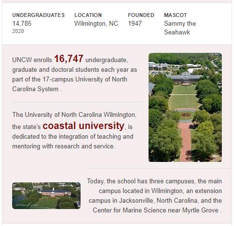 University of North Carolina-Wilmington History