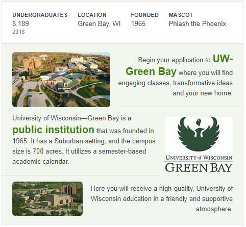 University of Wisconsin-Green Bay History