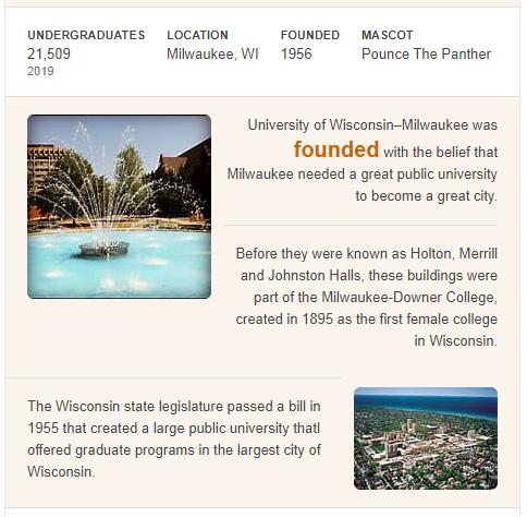 University of Wisconsin-Milwaukee History