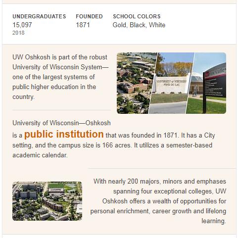 University of Wisconsin-Oshkosh History