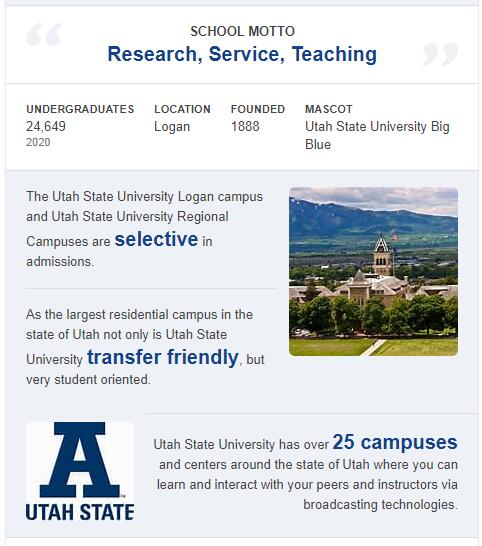 Utah State University History