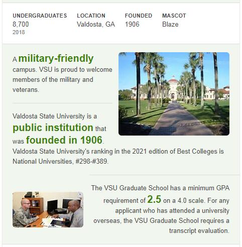 Valdosta State University History