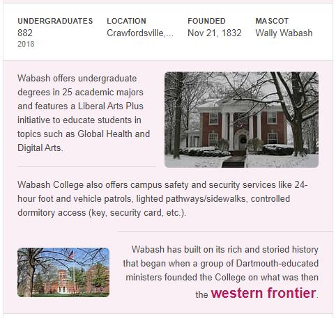 Wabash College History