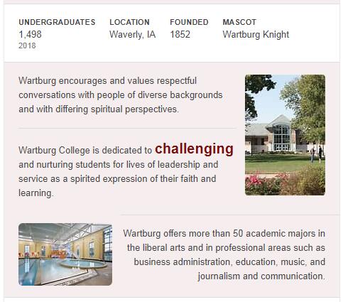 Wartburg College History