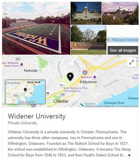 Widener University History