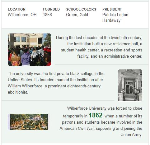 Wilberforce University History