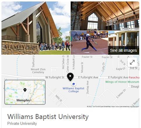 Williams Baptist College History